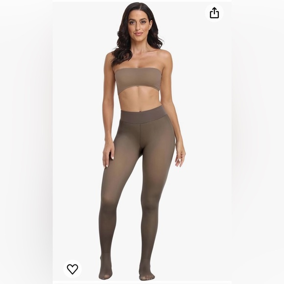 Footed Fleece lined leggings - Picture 4 of 8